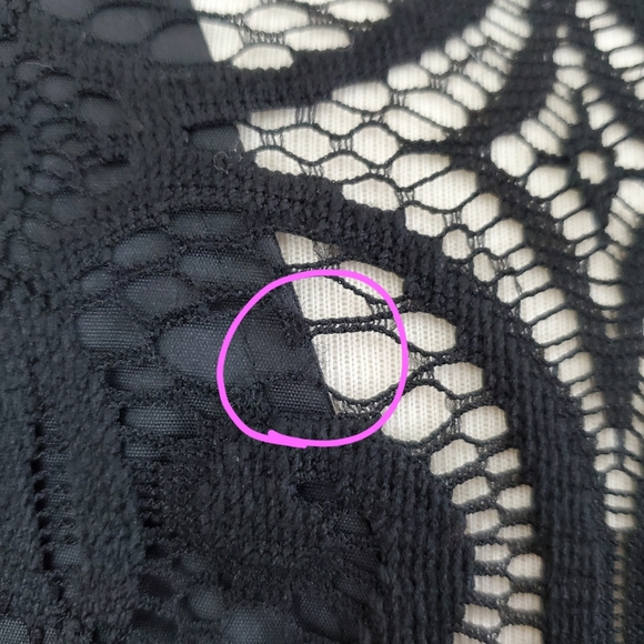 Adrianna Papell Lace Chiffon Scalloped Shift Dress - Picture 15 of 16